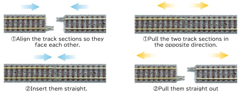 Connecting and Disconnecting TOMIX Tracks