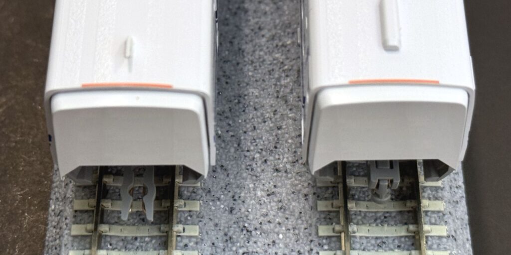 Conductive couplers used in TOMIX Shinkansen models