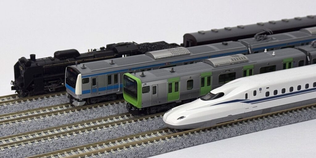 KATO's wide variety of train models